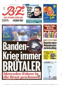 Titelbild der Ausgabe 38/2026 von B.Z.. Diese Zeitschrift und viele weitere Zeitungsabos als Abo oder epaper bei United Kiosk online kaufen.