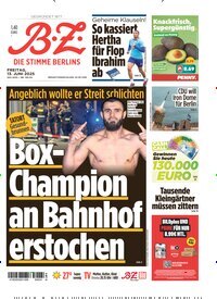 Titelbild der Ausgabe 133/2025 von B.Z.. Diese Zeitschrift und viele weitere Zeitungsabos als Abo oder epaper bei United Kiosk online kaufen.