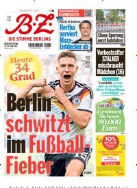 Titelbild der Ausgabe 141/2026 von B.Z.. Diese Zeitschrift und viele weitere Zeitungsabos als Abo oder epaper bei United Kiosk online kaufen.
