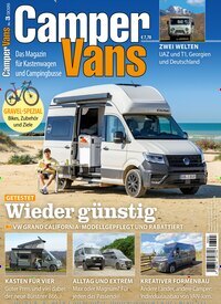 Titelbild der Ausgabe 3/2026 von Camper Vans. Diese Zeitschrift und viele weitere Automagazine und Motorradzeitschriften als Abo oder epaper bei United Kiosk online kaufen.