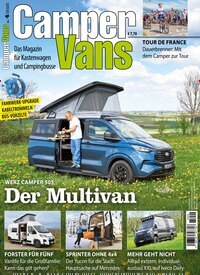 Titelbild der Ausgabe 4/2025 von Camper Vans. Diese Zeitschrift und viele weitere Automagazine und Motorradzeitschriften als Abo oder epaper bei United Kiosk online kaufen.