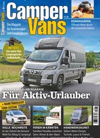 Titelbild der Ausgabe 5/2025 von Camper Vans. Diese Zeitschrift und viele weitere Automagazine und Motorradzeitschriften als Abo oder epaper bei United Kiosk online kaufen.