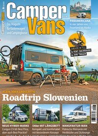 Titelbild der Ausgabe 8/2025 von Camper Vans. Diese Zeitschrift und viele weitere Automagazine und Motorradzeitschriften als Abo oder epaper bei United Kiosk online kaufen.