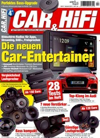 Titelbild der Ausgabe 4/2019 von Car & Hifi. Diese Zeitschrift und viele weitere Automagazine und Motorradzeitschriften als Abo oder epaper bei United Kiosk online kaufen.