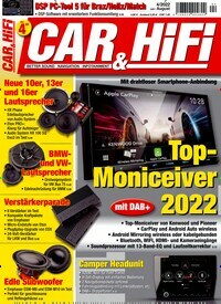 Titelbild der Ausgabe 4/2022 von Car & Hifi. Diese Zeitschrift und viele weitere Audiomagazine, Filmmagazine und Fotozeitschriften als Abo oder epaper bei United Kiosk online kaufen.