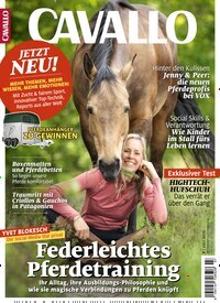 Titelbild der Ausgabe 7/2025 von Cavallo. Diese Zeitschrift und viele weitere Sportmagazine als Abo oder epaper bei United Kiosk online kaufen.