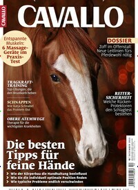 Titelbild der Ausgabe 12/2023 von Cavallo. Diese Zeitschrift und viele weitere Sportmagazine als Abo oder epaper bei United Kiosk online kaufen.
