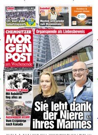 Titelbild der Ausgabe 38/2026 von Chemnitzer Morgenpost. Diese Zeitschrift und viele weitere Zeitungsabos als Abo oder epaper bei United Kiosk online kaufen.
