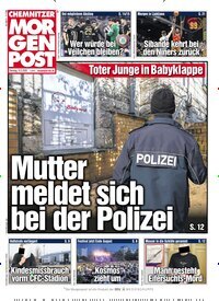 Titelbild der Ausgabe 58/2026 von Chemnitzer Morgenpost. Diese Zeitschrift und viele weitere Zeitungsabos als Abo oder epaper bei United Kiosk online kaufen.