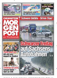 Titelbild der Ausgabe 180/2025 von Chemnitzer Morgenpost. Diese Zeitschrift und viele weitere Zeitungsabos als Abo oder epaper bei United Kiosk online kaufen.