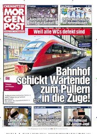 Titelbild der Ausgabe 196/2025 von Chemnitzer Morgenpost. Diese Zeitschrift und viele weitere Zeitungsabos als Abo oder epaper bei United Kiosk online kaufen.