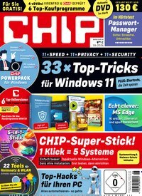 Titelbild der Ausgabe 6/2026 von Chip. Diese Zeitschrift und viele weitere Computerzeitschriften, Tabletmagazine und Smartphonemagazine als Abo oder epaper bei United Kiosk online kaufen.