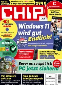 Titelbild der Ausgabe 7/2026 von Chip. Diese Zeitschrift und viele weitere Computerzeitschriften, Tabletmagazine und Smartphonemagazine als Abo oder epaper bei United Kiosk online kaufen.
