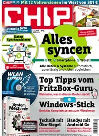 Titelbild der Ausgabe 12/2019 von Chip. Diese Zeitschrift und viele weitere Computerzeitschriften, Tabletmagazine und Smartphonemagazine als Abo oder epaper bei United Kiosk online kaufen.