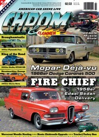 Titelbild der Ausgabe 2/2022 von Chrom & Flammen. Diese Zeitschrift und viele weitere Automagazine und Motorradzeitschriften als Abo oder epaper bei United Kiosk online kaufen.