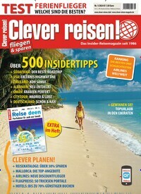 Titelbild der Ausgabe 1/2024 von Clever reisen!. Diese Zeitschrift und viele weitere Reisemagazine, Freizeitmagazine und Wissensmagazine als Abo oder epaper bei United Kiosk online kaufen.
