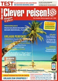 Titelbild der Ausgabe 2/2019 von Clever reisen!. Diese Zeitschrift und viele weitere Reisemagazine, Freizeitmagazine und Wissensmagazine als Abo oder epaper bei United Kiosk online kaufen.