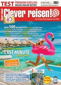 Titelbild der Ausgabe 3/2025 von Clever reisen!. Diese Zeitschrift und viele weitere Reisemagazine, Freizeitmagazine und Wissensmagazine als Abo oder epaper bei United Kiosk online kaufen.