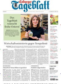 Titelbild der Ausgabe 78/2026 von Coburger Tageblatt. Diese Zeitschrift und viele weitere Zeitungsabos als Abo oder epaper bei United Kiosk online kaufen.