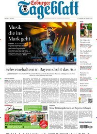 Titelbild der Ausgabe 138/2026 von Coburger Tageblatt. Diese Zeitschrift und viele weitere Zeitungsabos als Abo oder epaper bei United Kiosk online kaufen.