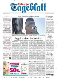 Titelbild der Ausgabe 183/2026 von Coburger Tageblatt. Diese Zeitschrift und viele weitere Zeitungsabos als Abo oder epaper bei United Kiosk online kaufen.