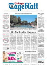 Titelbild der Ausgabe 187/2026 von Coburger Tageblatt. Diese Zeitschrift und viele weitere Zeitungsabos als Abo oder epaper bei United Kiosk online kaufen.