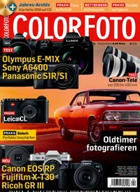 Titelbild der Ausgabe 4/2019 von ColorFoto. Diese Zeitschrift und viele weitere Audiomagazine, Filmmagazine und Fotozeitschriften als Abo oder epaper bei United Kiosk online kaufen.