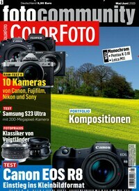 Titelbild der Ausgabe 5/2023 von ColorFoto. Diese Zeitschrift und viele weitere Audiomagazine, Filmmagazine und Fotozeitschriften als Abo oder epaper bei United Kiosk online kaufen.