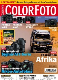 Titelbild der Ausgabe 6/2018 von ColorFoto. Diese Zeitschrift und viele weitere Audiomagazine, Filmmagazine und Fotozeitschriften als Abo oder epaper bei United Kiosk online kaufen.