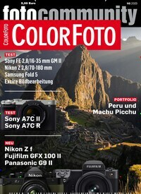Titelbild der Ausgabe 10/2023 von ColorFoto. Diese Zeitschrift und viele weitere Audiomagazine, Filmmagazine und Fotozeitschriften als Abo oder epaper bei United Kiosk online kaufen.