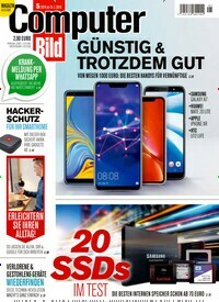 Titelbild der Ausgabe 5/2019 von Computer Bild. Diese Zeitschrift und viele weitere Computerzeitschriften, Tabletmagazine und Smartphonemagazine als Abo oder epaper bei United Kiosk online kaufen.