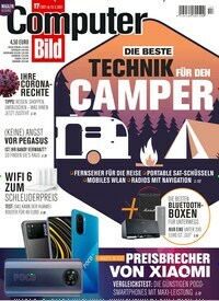 Titelbild der Ausgabe 17/2021 von Computer Bild. Diese Zeitschrift und viele weitere Computerzeitschriften, Tabletmagazine und Smartphonemagazine als Abo oder epaper bei United Kiosk online kaufen.
