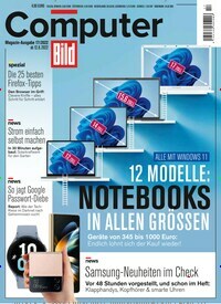 Titelbild der Ausgabe 17/2022 von Computer Bild. Diese Zeitschrift und viele weitere Computerzeitschriften, Tabletmagazine und Smartphonemagazine als Abo oder epaper bei United Kiosk online kaufen.
