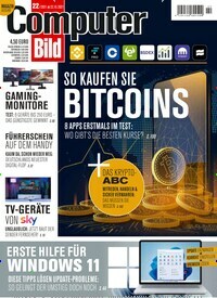 Titelbild der Ausgabe 22/2021 von Computer Bild. Diese Zeitschrift und viele weitere Computerzeitschriften, Tabletmagazine und Smartphonemagazine als Abo oder epaper bei United Kiosk online kaufen.
