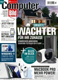 Titelbild der Ausgabe 23/2021 von Computer Bild. Diese Zeitschrift und viele weitere Computerzeitschriften, Tabletmagazine und Smartphonemagazine als Abo oder epaper bei United Kiosk online kaufen.