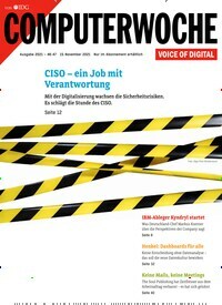 Titelbild der Ausgabe 47/2021 von Computerwoche. Diese Zeitschrift und viele weitere Businessmagazine als Abo oder epaper bei United Kiosk online kaufen.