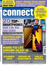 Titelbild der Ausgabe 6/2018 von connect. Diese Zeitschrift und viele weitere Audiomagazine, Filmmagazine und Fotozeitschriften als Abo oder epaper bei United Kiosk online kaufen.