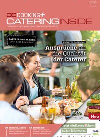 Titelbild der Ausgabe 3/2025 von Cooking + Catering Inside. Diese Zeitschrift und viele weitere Gastronomiezeitschriften, Fashionmagazine, Beautymagazine als Abo oder epaper bei United Kiosk online kaufen.