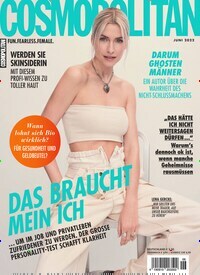 Titelbild der Ausgabe 6/2022 von Cosmopolitan. Diese Zeitschrift und viele weitere Frauenzeitschriften als Abo oder epaper bei United Kiosk online kaufen.