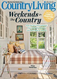 Titelbild der Ausgabe 2/2025 von Country Living USA. Diese Zeitschrift und viele weitere Gartenzeitschriften und Wohnzeitschriften als Abo oder epaper bei United Kiosk online kaufen.