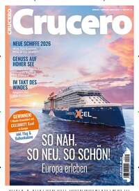 Titelbild der Ausgabe 44/2026 von Crucero. Diese Zeitschrift und viele weitere Reisemagazine, Freizeitmagazine und Wissensmagazine als Abo oder epaper bei United Kiosk online kaufen.