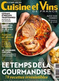 Titelbild der Ausgabe 2/2024 von Cuisine et Vins de France. Diese Zeitschrift und viele weitere Gartenzeitschriften und Wohnzeitschriften als Abo oder epaper bei United Kiosk online kaufen.