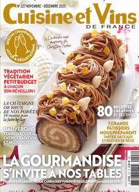 Titelbild der Ausgabe 8/2025 von Cuisine et Vins de France. Diese Zeitschrift und viele weitere Gartenzeitschriften und Wohnzeitschriften als Abo oder epaper bei United Kiosk online kaufen.