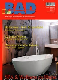 Titelbild der Ausgabe 1/2023 von Das Bad. Diese Zeitschrift und viele weitere Gartenzeitschriften und Wohnzeitschriften als Abo oder epaper bei United Kiosk online kaufen.