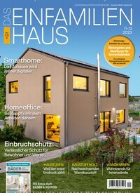 Titelbild der Ausgabe 12/2023 von Das Einfamilienhaus. Diese Zeitschrift und viele weitere Gartenzeitschriften und Wohnzeitschriften als Abo oder epaper bei United Kiosk online kaufen.