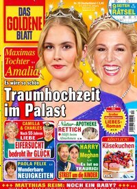 Titelbild der Ausgabe 20/2025 von Das goldene Blatt. Diese Zeitschrift und viele weitere Frauenzeitschriften als Abo oder epaper bei United Kiosk online kaufen.