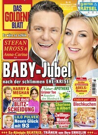 Titelbild der Ausgabe 43/2022 von Das goldene Blatt. Diese Zeitschrift und viele weitere Frauenzeitschriften als Abo oder epaper bei United Kiosk online kaufen.
