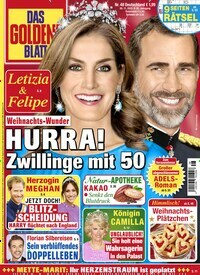 Titelbild der Ausgabe 48/2022 von Das goldene Blatt. Diese Zeitschrift und viele weitere Frauenzeitschriften als Abo oder epaper bei United Kiosk online kaufen.