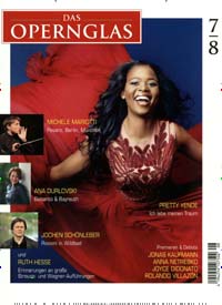 Titelbild der Ausgabe 8/2016 von Das Opernglas. Diese Zeitschrift und viele weitere Reisemagazine, Freizeitmagazine und Wissensmagazine als Abo oder epaper bei United Kiosk online kaufen.