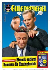 Titelbild der Ausgabe 1/2026 von Das Satiremagazin EULENSPIEGEL. Diese Zeitschrift und viele weitere Lifestylemagazine und Peoplemagazine als Abo oder epaper bei United Kiosk online kaufen.
